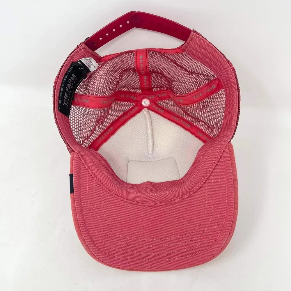 The Farm So Silly Goose Patch Trucker Hat Youth Kids One Size Red White